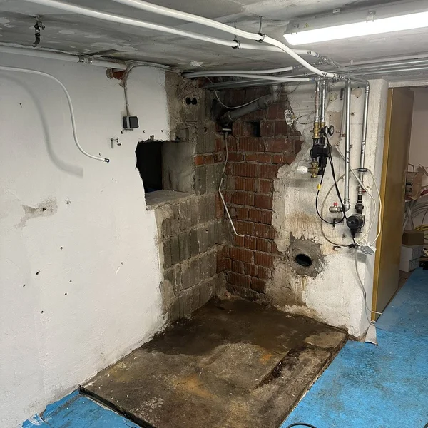Installation der neuen Heiztechnik
